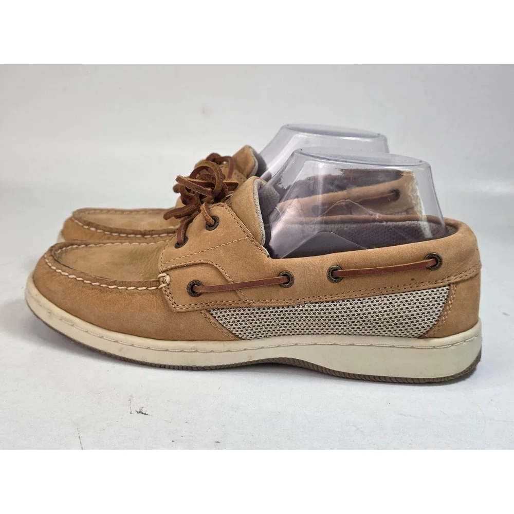 GH Bass Sailer Women's Boat Shoes Size 8.5 M Brown Tan‎ Suede Slip On Loafers